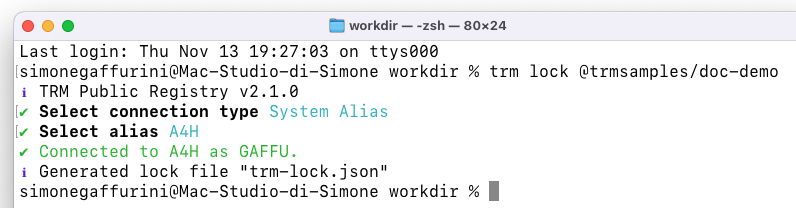 Generating the lockfile