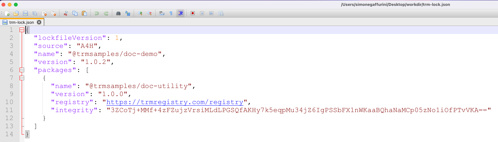 Generating the lockfile