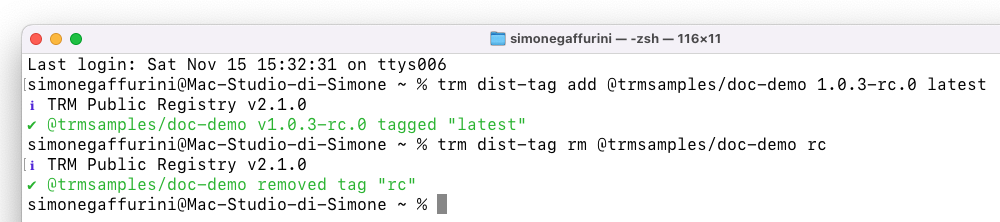 Retagging the release